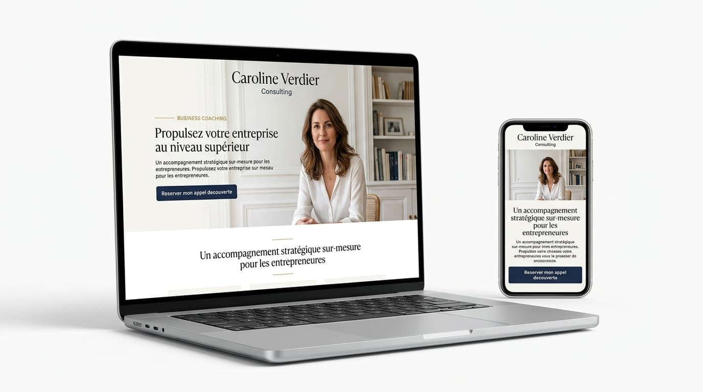 Site Caroline Verdier — réalisation Scalina