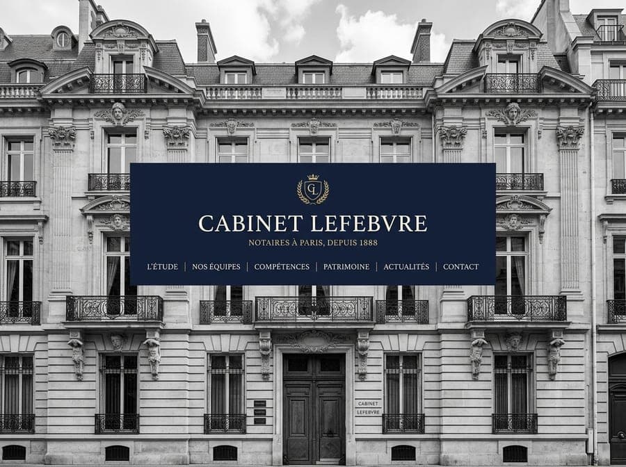 Direction artistique Classique — exemple de design de site vitrine Scalina
